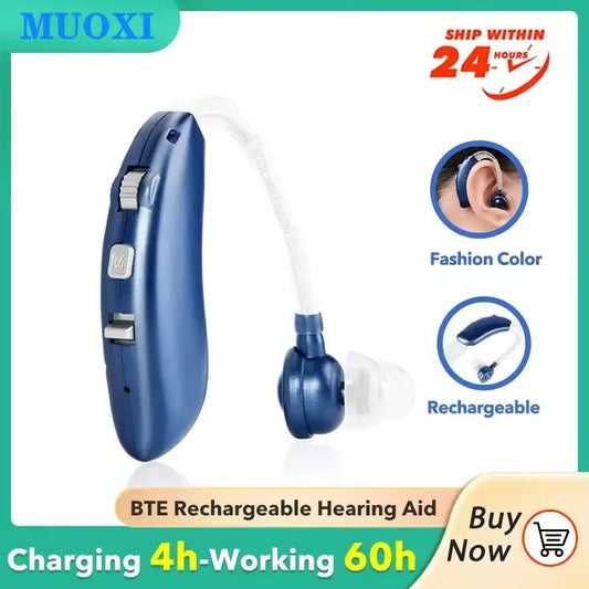 2025 new cheap Bluetooth digit BTE Rechargeable Sound Amplifier Severe Hearing Aid For Deaf Hearing Aid For The Deaf People
