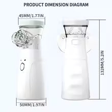 Mesh Cleaning Atomizer Detachable Portable Automatic Silent Medical Emergency Equipment for Children and Adults